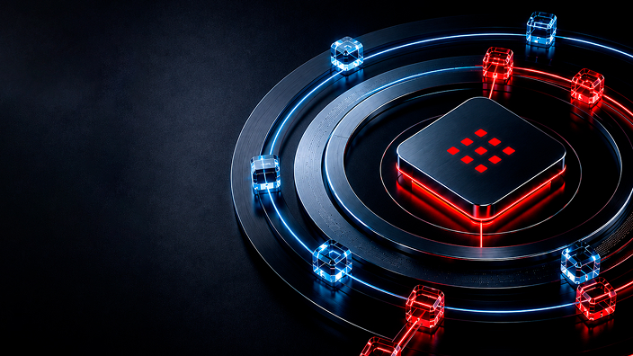 modem surrounded by a circle representing getnet integrated connection